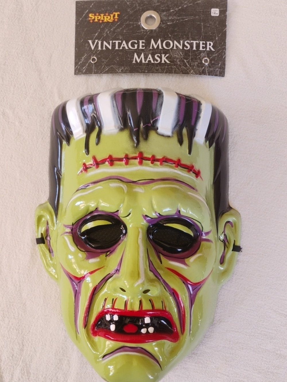 3 Vintage Spirit Halloween Masks BNWT Frankenstein,Mummy And Pumpkin Top Hat - Picture 2 of 7
